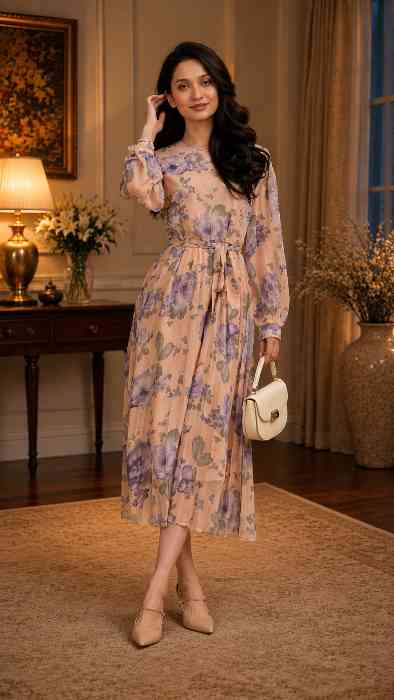 One Piece Maxi Western Dresses for Women 